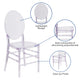 Crystal Ice Stacking Chair with Elongated Oval Back - Banquet & Event Seating