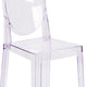 Ghost Chair with Oval Back in Transparent Crystal - Wedding Chairs