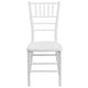 White |#| Matte White Resin Stacking Chiavari Event Chair