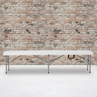 11''W x 72"L Bi-Fold Folding Bench with Carrying Handle - View 2