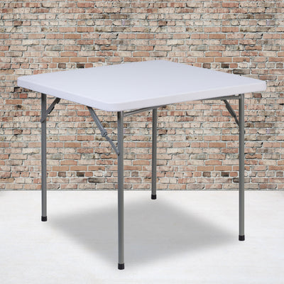 2.81-Foot Square Plastic Folding Table