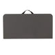 Dark Gray |#| 2.83-Foot Square Bi-Fold Dark Gray Plastic Folding Table with Carrying Handle