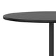 Black |#| 30" Round Wood Cocktail Table with 30" and 42" Columns