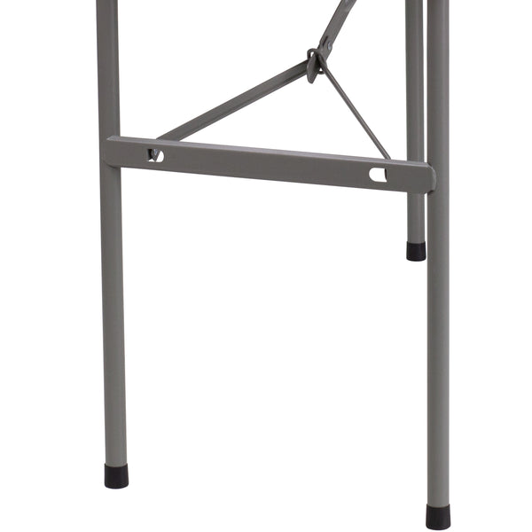 4-Foot Granite White Plastic Folding Table - Banquet / Event Folding Table