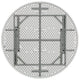 5-Foot Round Granite White Plastic Folding Table - Banquet / Event Folding Table