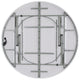 6-Foot Round Bi-Fold Granite White Plastic Event Folding Table with Handle