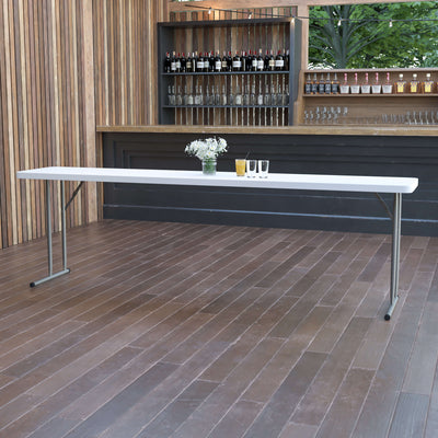8-Foot Plastic Folding Training Table - View 2