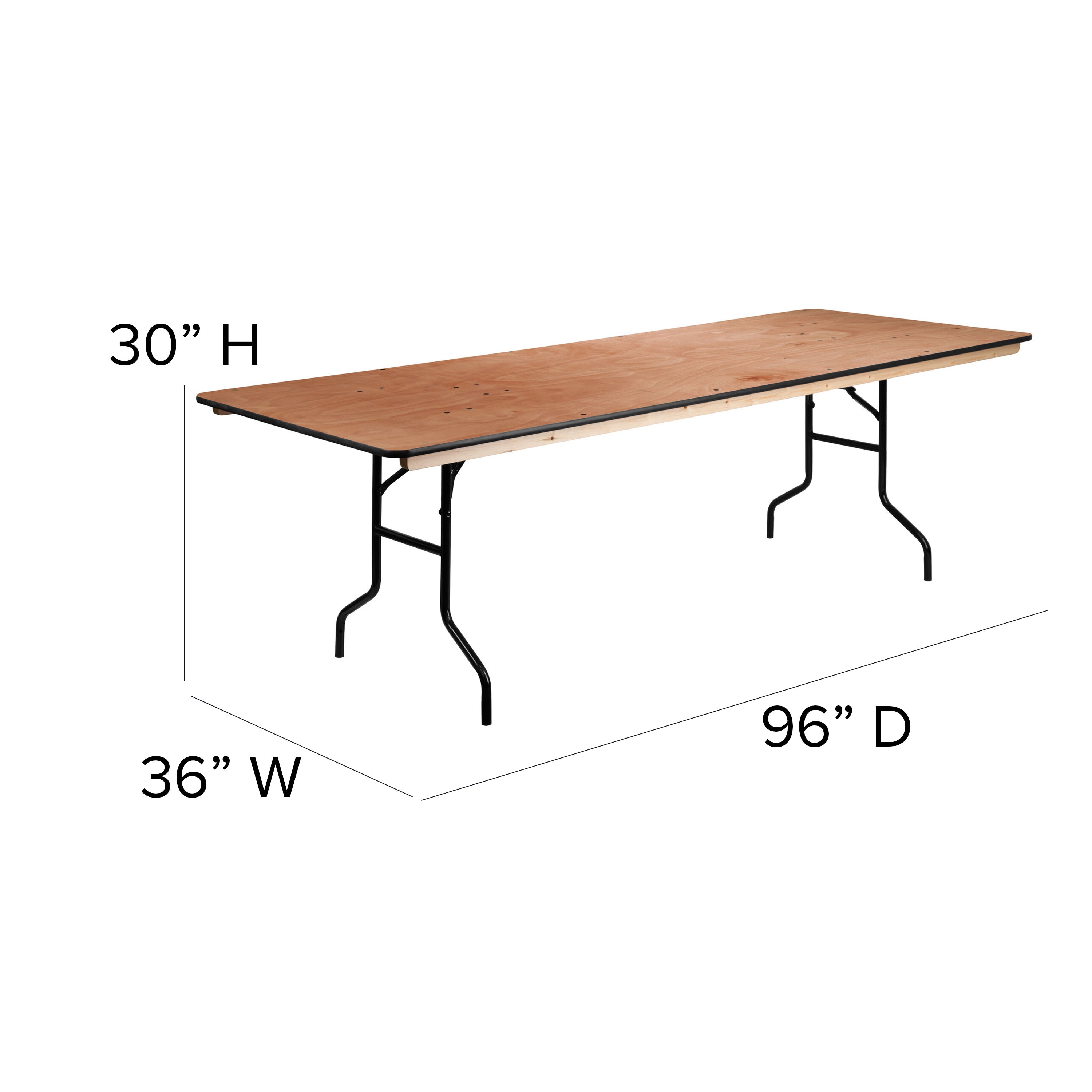 8 ft wooden folding table new arrivals