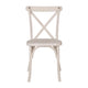 White |#| White Resin X-Back Chair