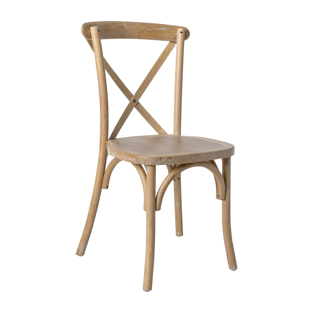 Natural White Grain |#| Natural With White Grain X-Back Chair