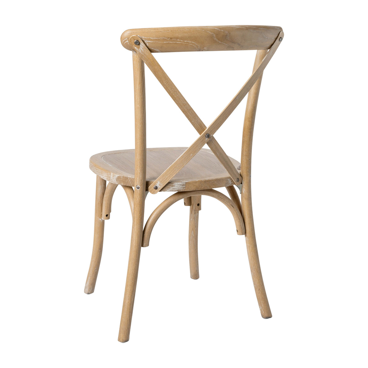 Natural White Grain |#| Natural With White Grain X-Back Chair