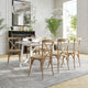 Medium Natural White Grain |#| Medium Natural With White Grain X-Back Chair