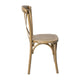 Medium Natural White Grain |#| Medium Natural With White Grain X-Back Chair