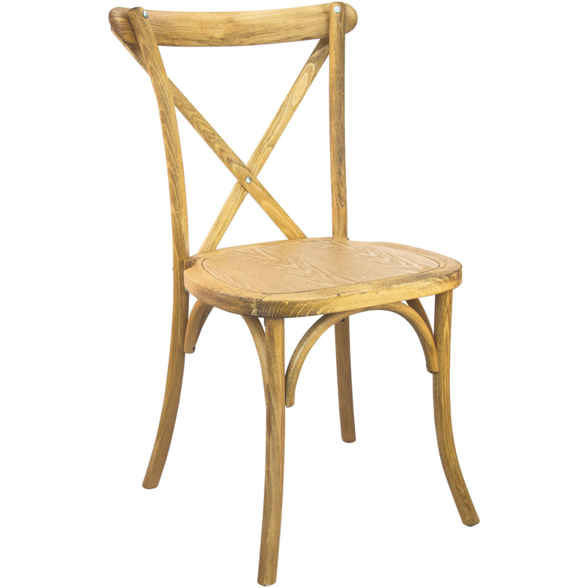 Natural |#| Hand Scraped Natural X-Back Chair