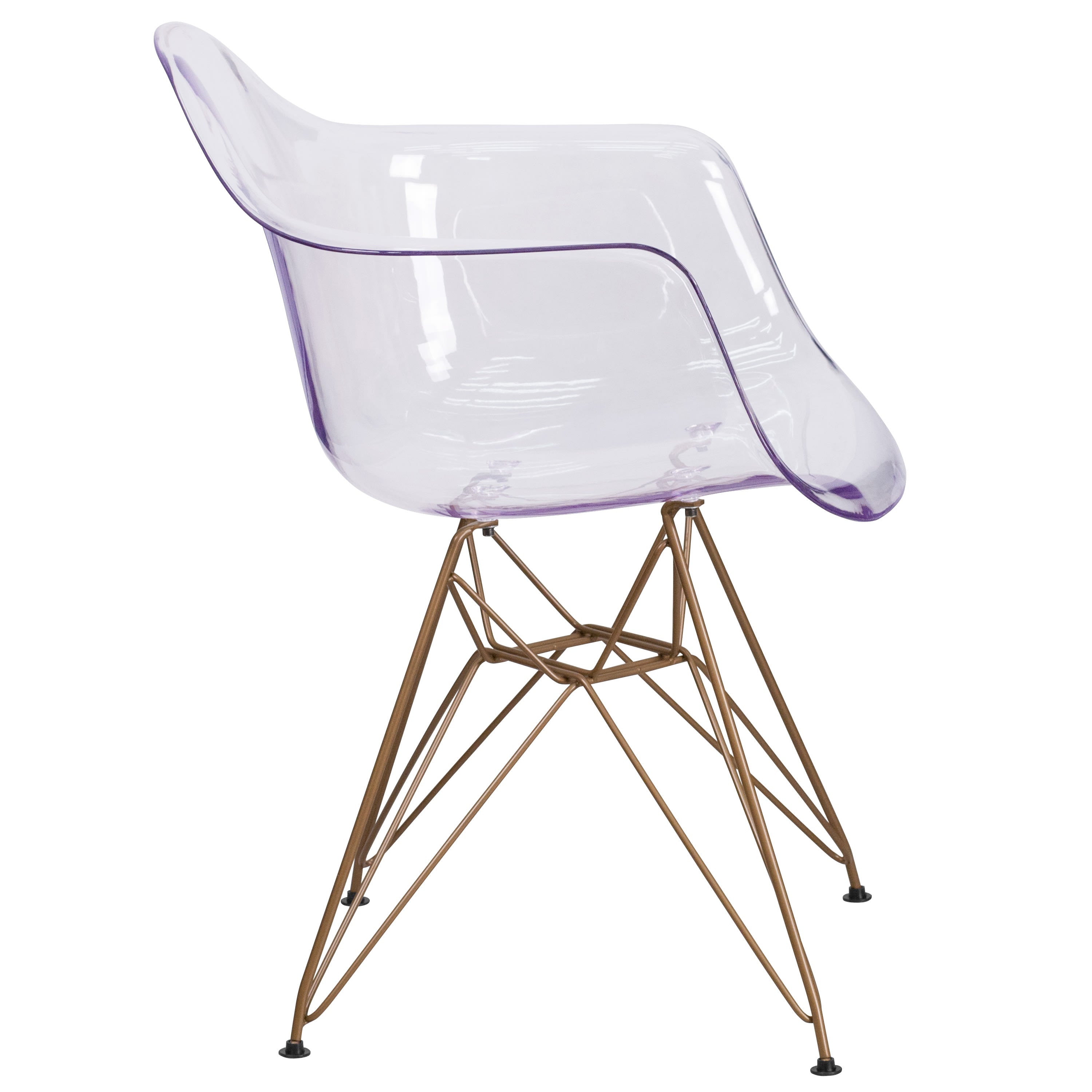 Clear chair sales with arms