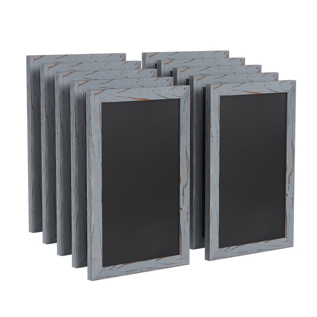 Canterbury Wall Mount Magnetic Chalkboard Sign, Hanging Wall Chalkboard Memo Board for Home, School, or Business, Set of 10 - View 1