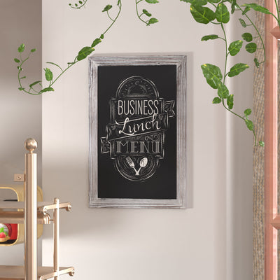 Canterbury Wall Mount Magnetic Chalkboard Sign with Eraser, Hanging Wall Chalkboard Memo Board for Home, School, or Business - View 2