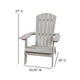 Gray |#| All-Weather Poly Resin Folding Adirondack Chair in Gray - Patio Chair