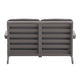 Gray |#| All-Weather Poly Resin Adirondack Loveseat & Cushions - Gray/Gray