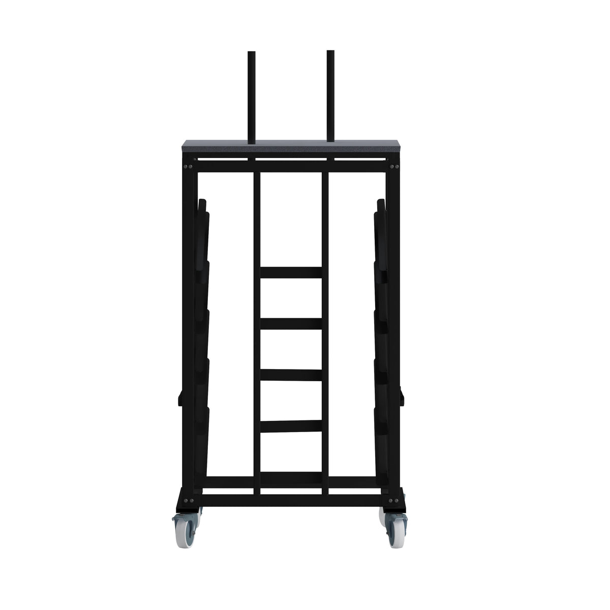 Cocktail Table Dolly with Sloped Shelves for 30inch Round Tables