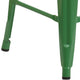 Green |#| Commercial Grade 24inchH Backless Green Metal Indoor-Outdoor Counter Height Stool