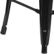 Black |#| Commercial Grade 24inchH Backless Black Metal Indoor-Outdoor Counter Height Stool