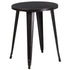 Commercial Grade 24" Round Metal Indoor-Outdoor Table
