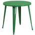 Commercial Grade 30" Round Metal Indoor-Outdoor Table