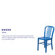 Blue |#| Blue Metal Indoor-Outdoor Chair - Kitchen Chair - Restaurant Seating