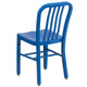 Blue |#| Blue Metal Indoor-Outdoor Chair - Kitchen Chair - Restaurant Seating