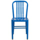 Blue |#| Blue Metal Indoor-Outdoor Chair - Kitchen Chair - Restaurant Seating