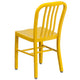 Yellow |#| Yellow Metal Indoor-Outdoor Chair -Kitchen Chair - Restaurant Seating