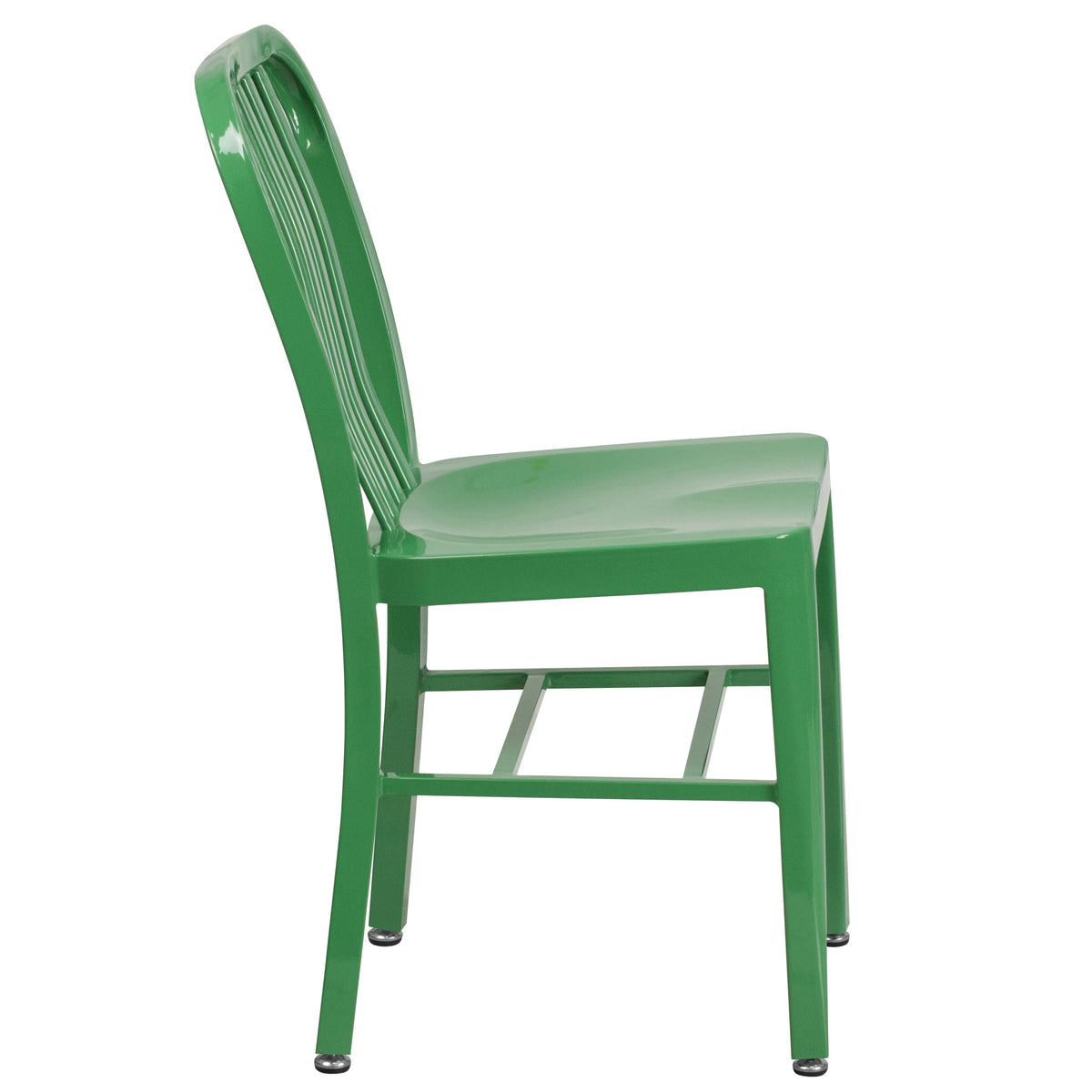 Green |#| Green Metal Indoor-Outdoor Chair - Kitchen Chair - Restaurant Seating