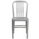 Silver |#| Silver Metal Indoor-Outdoor Chair - Kitchen Chair - Restaurant Seating