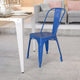 Blue |#| Blue Metal Indoor-Outdoor Stackable Chair - Restaurant Chair - Bistro Chair