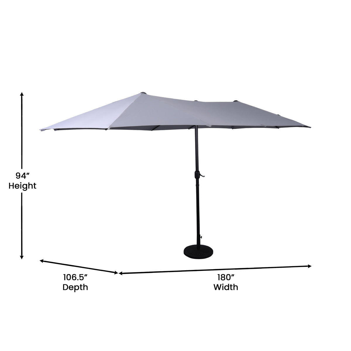 15 FT Triple Head Umbrella GM-WL-UU021- – Best Chiavari Chairs
