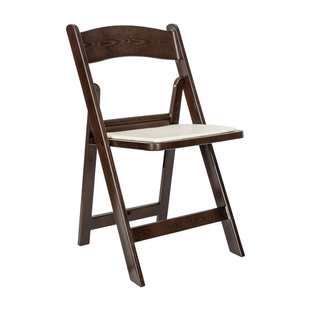 HERCULES Commercial Indoor/Outdoor Lightweight Wood Look Resin Folding Event Chair - View 1