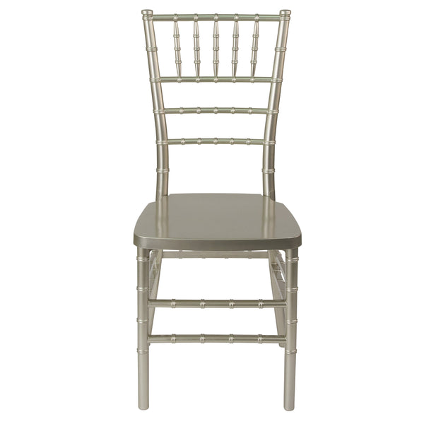 Champagne |#| Champagne Resin Stacking Chiavari Chair - Hospitality and Event Seating