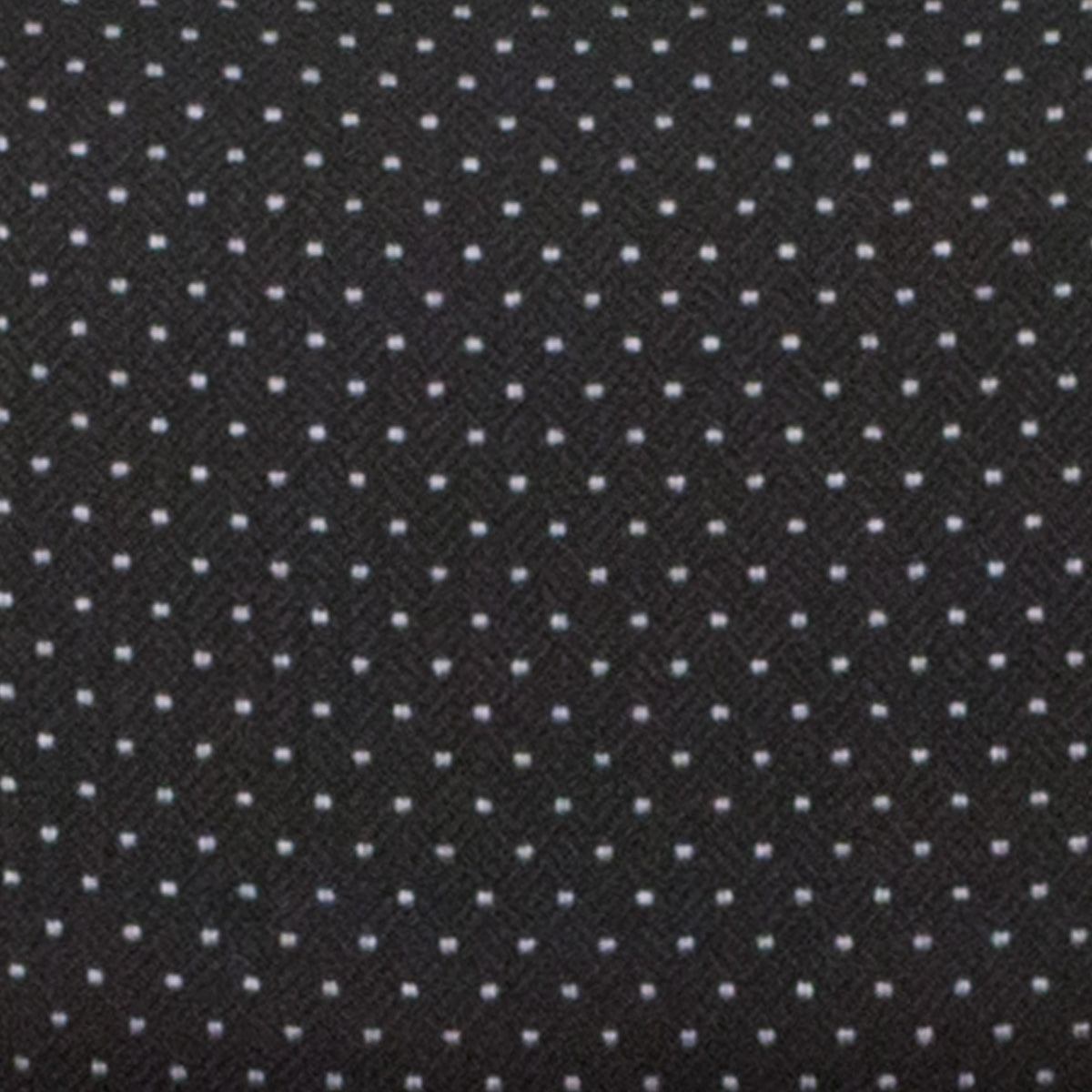 Black |#| Premium Triple Braced & Double Hinged Black Pin-Dot Fabric Metal Folding Chair