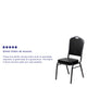 Black Fabric/Silver Frame |#| Crown Back Stacking Banquet Chair in Black Fabric - Silver Frame