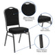Purple Fabric/Gold Vein Frame |#| Crown Back Stacking Banquet Chair in Purple Fabric - Gold Vein Frame