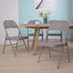 Beige |#| Double Braced Beige Metal Folding Chair - Event Chair - Portable Chair