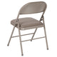 Gray |#| Double Braced Gray Vinyl Folding Chair - Commercial and Event Folding Chairs