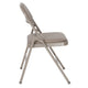 Gray |#| Double Braced Gray Vinyl Folding Chair - Commercial and Event Folding Chairs