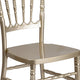 Gold |#| Gold Resin Stacking Napoleon Chair - Banquet and Event Furniture