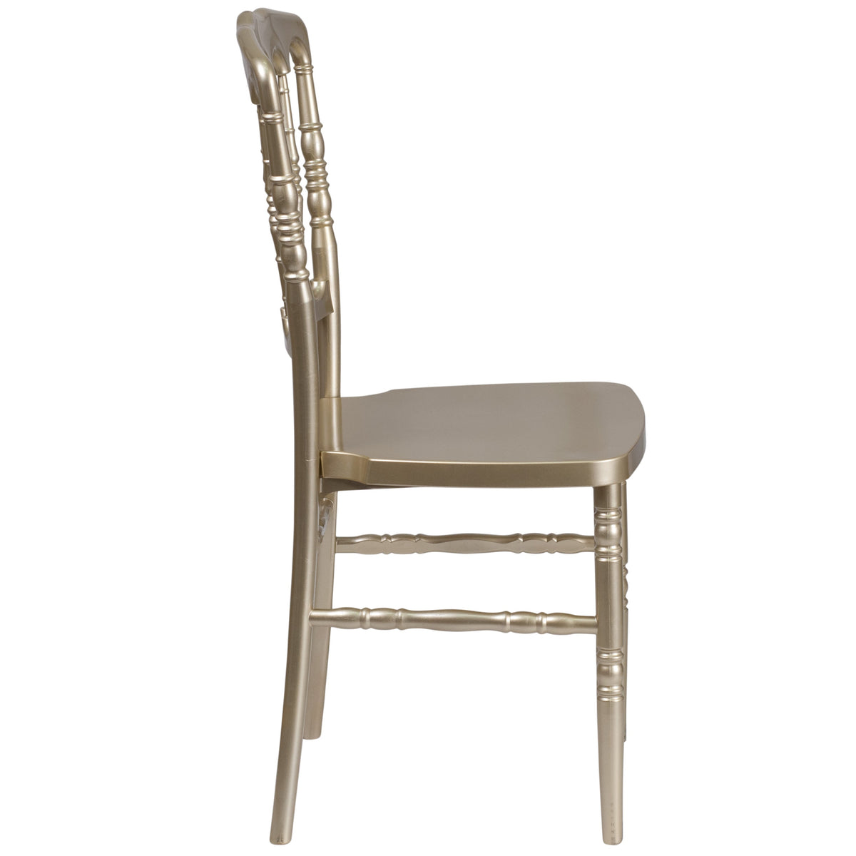 Gold |#| Gold Resin Stacking Napoleon Chair - Banquet and Event Furniture