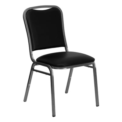 HERCULES Series Stacking Banquet Chair with Vinyl and 1.5'' Thick Seat - Frame