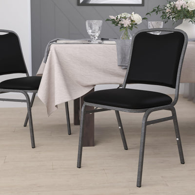 HERCULES Series Stacking Banquet Chair with Vinyl and 1.5'' Thick Seat - Frame