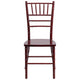 Mahogany |#| 1100lb. Capacity Mahogany Wood Stackable Chiavari Event Chair