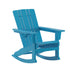 Halifax HDPE Adirondack Chair with Cup Holder and Pull Out Ottoman, All-Weather HDPE Indoor/Outdoor Chair